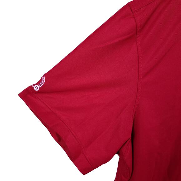 Chick-fil-A Unisex Short Sleeve Polo Shirt XL Red OOBE Team Style Uniform Work - Picture 6 of 13